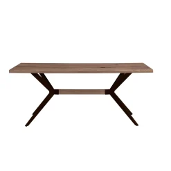 TAVOLO FISSO MOD. MENTORE CM 160X90 METALLO NERO E PIANO MDF: vendita online TAVOLO FISSO MOD. MENTORE CM 160X90 METALLO NERO E PIANO MDF in offerta
