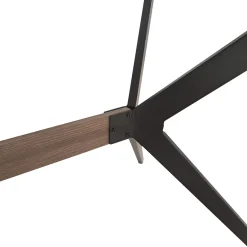 TAVOLO FISSO MOD. MENTORE CM 160X90 METALLO NERO E PIANO MDF: vendita online TAVOLO FISSO MOD. MENTORE CM 160X90 METALLO NERO E PIANO MDF in offerta