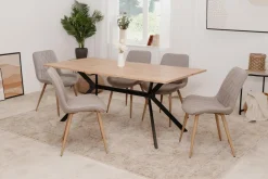 TAVOLO FISSO MOD. ONEX CM 180X90 ARTISAN OAK E NERO: vendita online TAVOLO FISSO MOD. ONEX CM 180X90 ARTISAN OAK E NERO in offerta