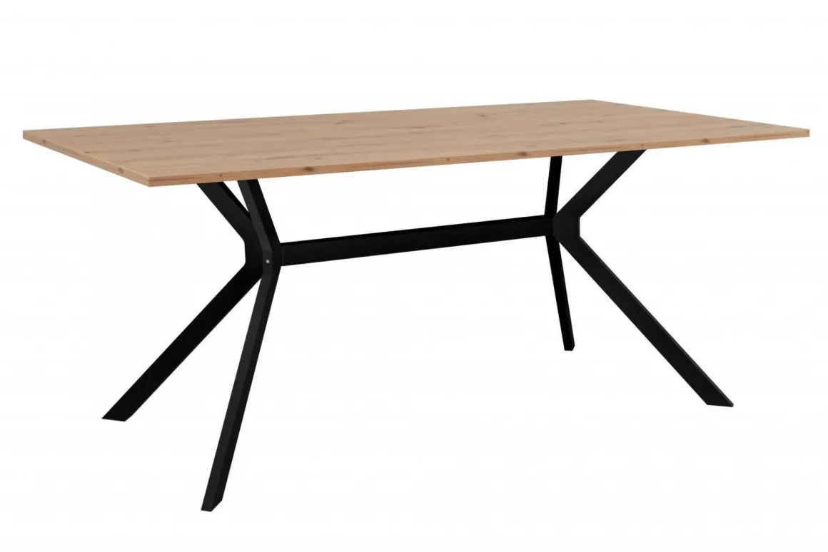 TAVOLO FISSO MOD. ONEX CM 180X90 ARTISAN OAK E NERO: vendita online TAVOLO FISSO MOD. ONEX CM 180X90 ARTISAN OAK E NERO in offerta