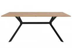 TAVOLO FISSO MOD. ONEX CM 180X90 ARTISAN OAK E NERO: vendita online TAVOLO FISSO MOD. ONEX CM 180X90 ARTISAN OAK E NERO in offerta