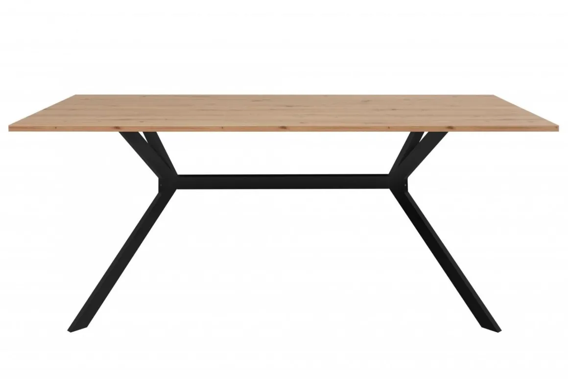 TAVOLO FISSO MOD. ONEX CM 180X90 ARTISAN OAK E NERO: vendita online TAVOLO FISSO MOD. ONEX CM 180X90 ARTISAN OAK E NERO in offerta