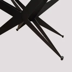 TAVOLO FISSO MOD. SIMONE CM 180X90 METALLO NERO E PIANO IN VETRO: vendita online TAVOLO FISSO MOD. SIMONE CM 180X90 METALLO NERO E PIANO IN VETRO in offerta