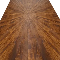 TAVOLO FISSO 200X100 LEGNO DI MANGO NOCE E NERO : vendita online TAVOLO FISSO 200X100 LEGNO DI MANGO NOCE E NERO in offerta