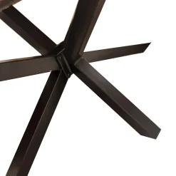 TAVOLO FISSO 200X100 LEGNO DI MANGO NOCE E NERO : vendita online TAVOLO FISSO 200X100 LEGNO DI MANGO NOCE E NERO in offerta