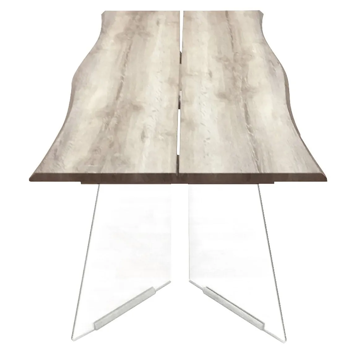 TAVOLO FISSO 180X90 ROVERE E VETRO TEMPERATO: vendita online TAVOLO FISSO 180X90 ROVERE E VETRO TEMPERATO in offerta