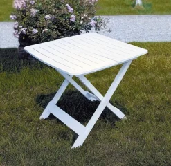 Tavolo pieghevole bianco leggero: modello tevere
