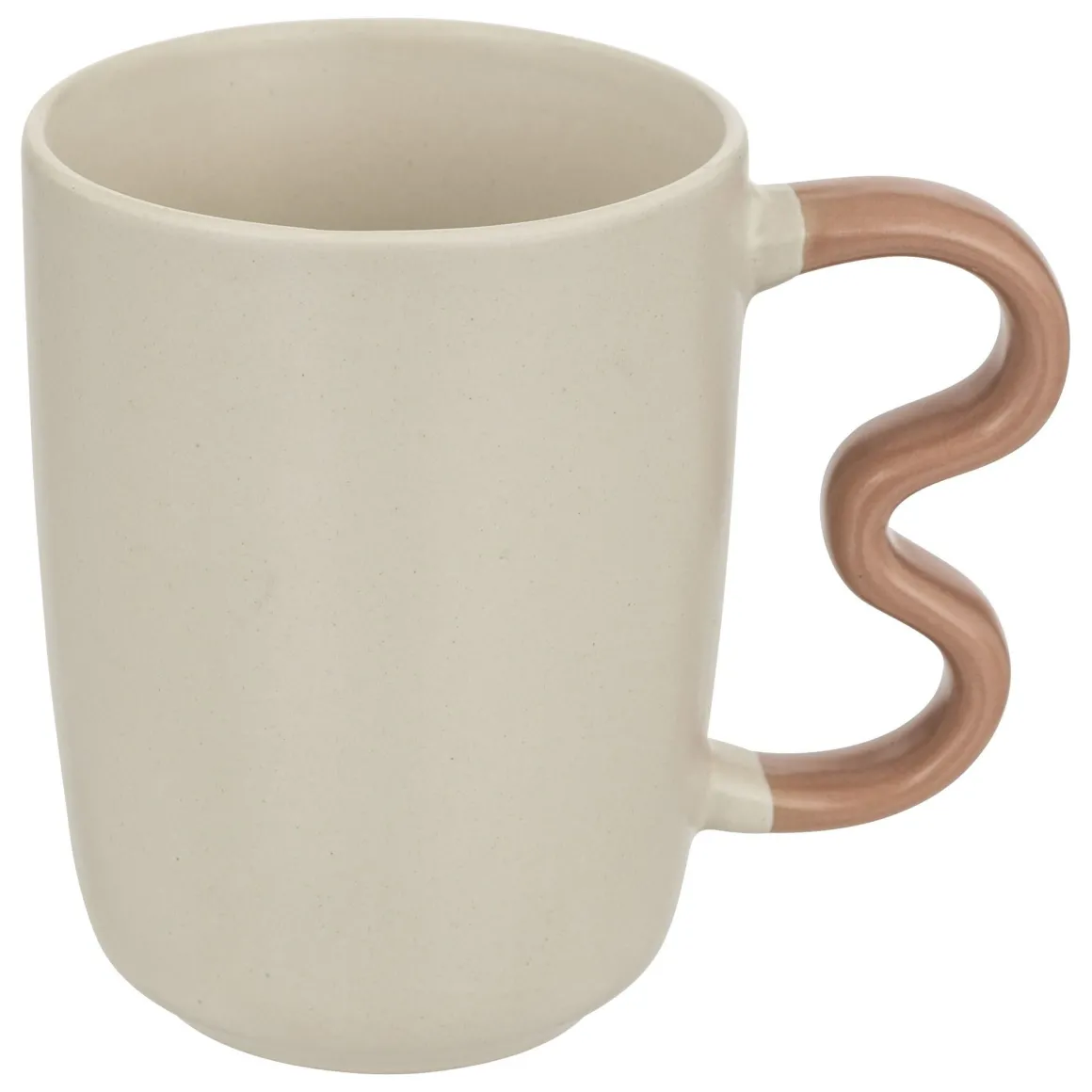 TAZZA MUG WAVY BLISS 350ML IN CERAMICA 11,5X8CM H 10,5CM BICOLORE ASS.
