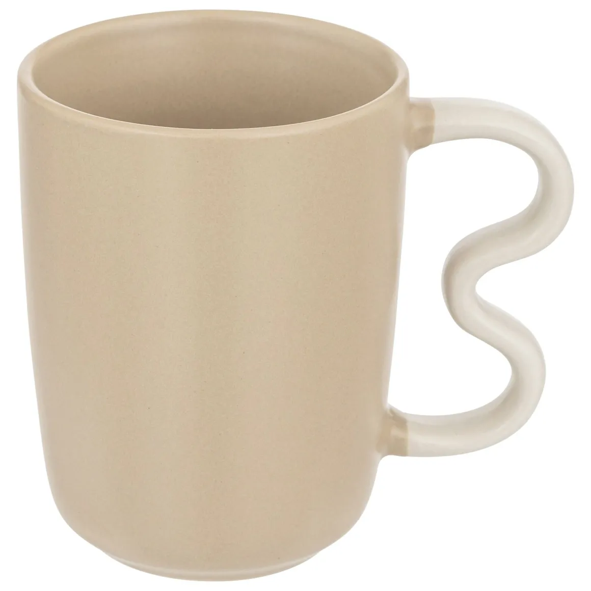 TAZZA MUG WAVY BLISS 350ML IN CERAMICA 11,5X8CM H 10,5CM BICOLORE ASS.