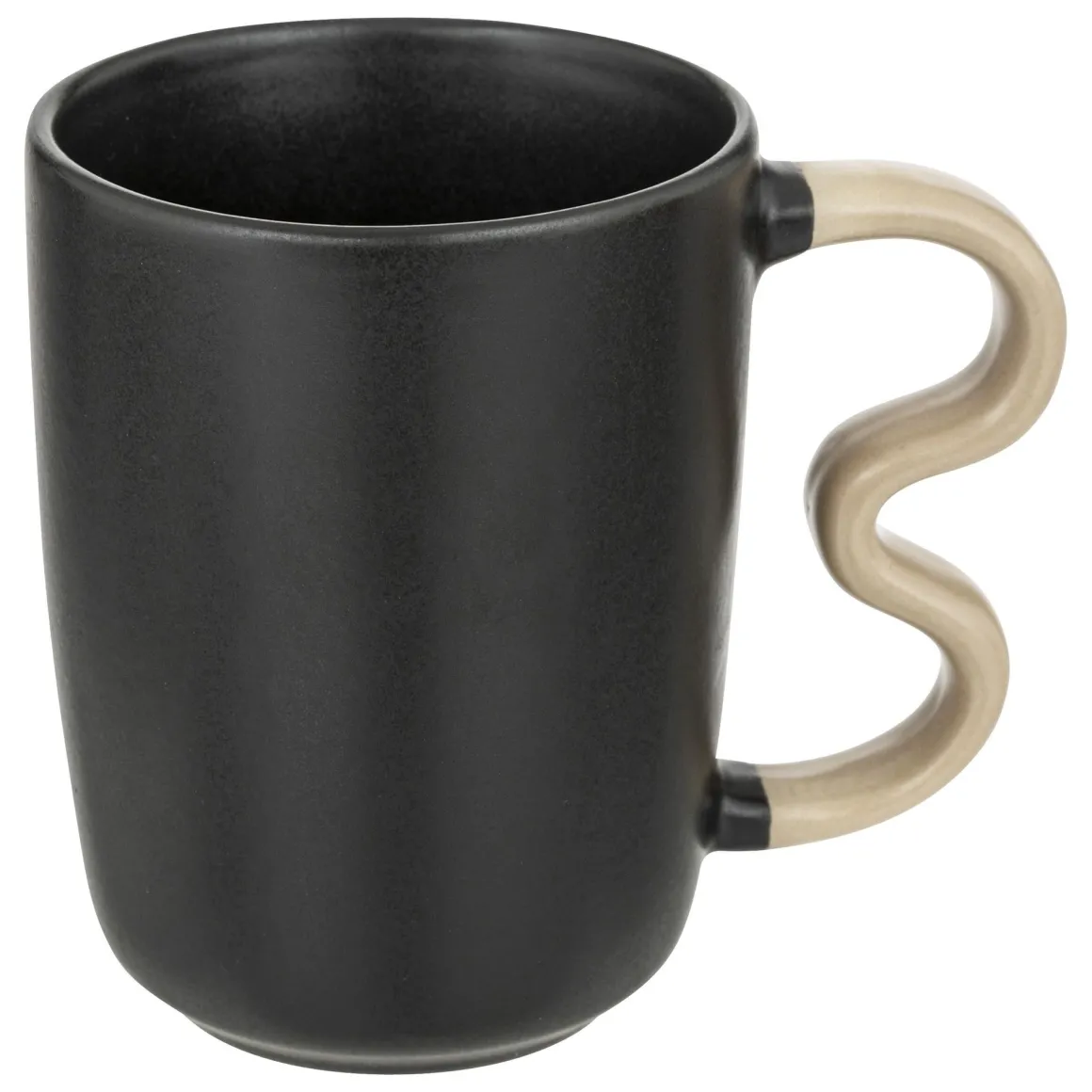TAZZA MUG WAVY BLISS 350ML IN CERAMICA 11,5X8CM H 10,5CM BICOLORE ASS.