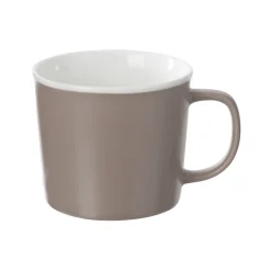 TAZZA CON MANICO IN PORCELLANA LINEA NATURE 38CL TORTORA