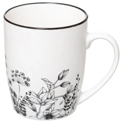 TAZZA FLOREALE CON MANICO IN PORCELLANA 34CL ASSORTITO