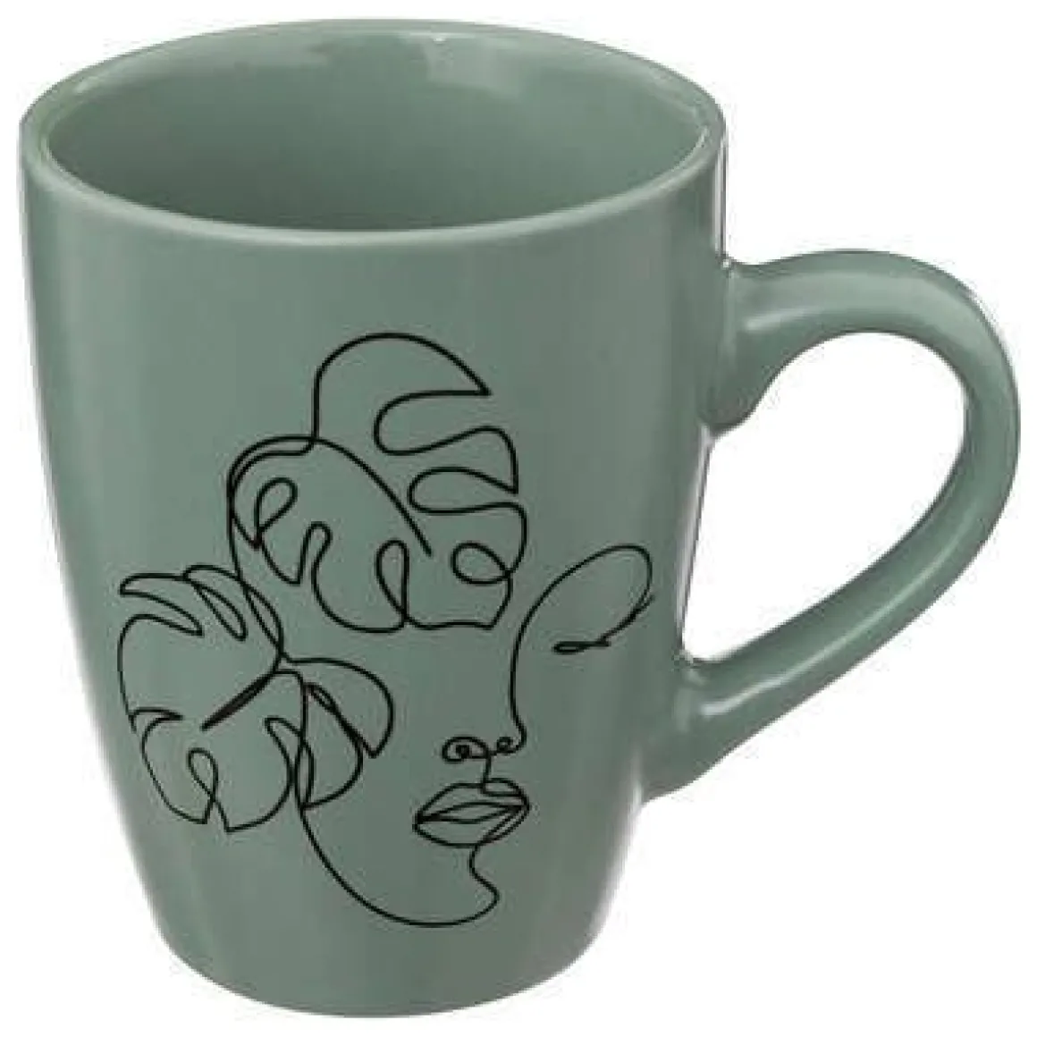 TAZZA VISO CON MANICO IN GRES 35CL ASSORTITO