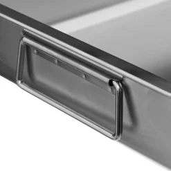 TEGLIA RETTANGOLARE IN ACCIAIO INOX 39.6X29.5 H 7CM