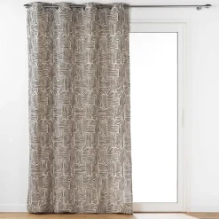 TENDA CON OCCHIELLI IN POLICOTONE STAMPATO PANDORE NERO 140X280CM: vendita online TENDA CON OCCHIELLI IN POLICOTONE STAMPATO PANDORE NERO 140X280CM in offerta