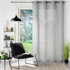 TENDA CON OCCHIELLI VELO TESSUTO SOANE 140X280CM GRIGIO: vendita online TENDA CON OCCHIELLI VELO TESSUTO SOANE 140X280CM GRIGIO in offerta