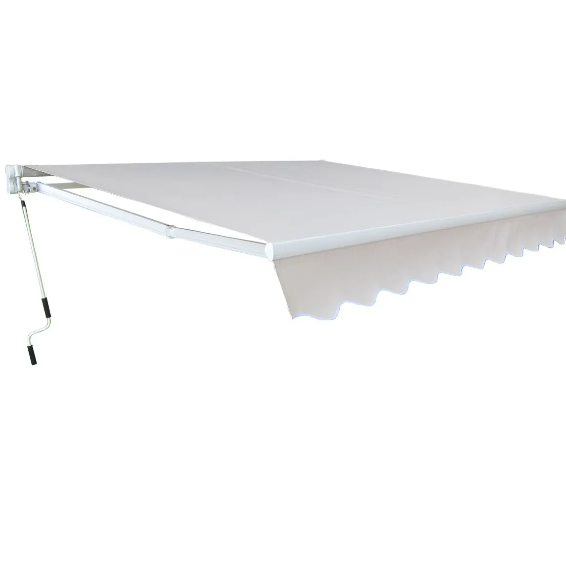 Tenda con estensione manuale: tenda da sole per esterni in ecru