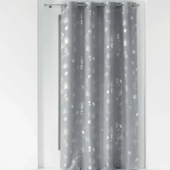 TENDA CON OCCHIELLI STAMPA METALLIZZATA GRIGIO/ARGENTO 140X260CM: vendita online TENDA CON OCCHIELLI STAMPA METALLIZZATA GRIGIO/ARGENTO 140X260CM in offerta