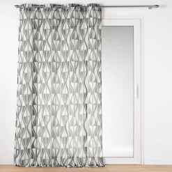 TENDA CON OCCHIELLI VELO SABBIA STAMPATO IKARIS 140X280CM: vendita online TENDA CON OCCHIELLI VELO SABBIA STAMPATO IKARIS 140X280CM in offerta