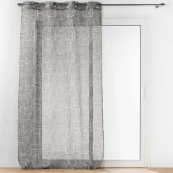 TENDA CON OCCHIELLI VELO SABBIA STAMPATO PANDORE 140X280CM NERO: vendita online TENDA CON OCCHIELLI VELO SABBIA STAMPATO PANDORE 140X280CM NERO in offerta