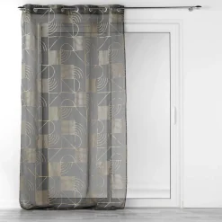 TENDA CON OCCHIELLI 140X280CM VELO SABBIA METALIZATO LINEOR ANTRACITE/ORO: vendita online TENDA CON OCCHIELLI 140X280CM VELO SABBIA METALIZATO LINEOR ANTRACITE/ORO in offerta