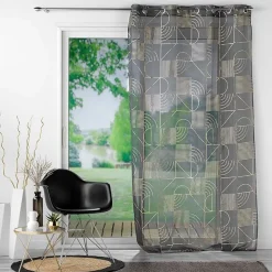 TENDA CON OCCHIELLI 140X280CM VELO SABBIA METALIZATO LINEOR ANTRACITE/ORO: vendita online TENDA CON OCCHIELLI 140X280CM VELO SABBIA METALIZATO LINEOR ANTRACITE/ORO in offerta