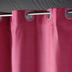 TENDA DA DOCCIA DOTTY CON OCCHIELLI A CLIP CM 180X200 LAMPONE