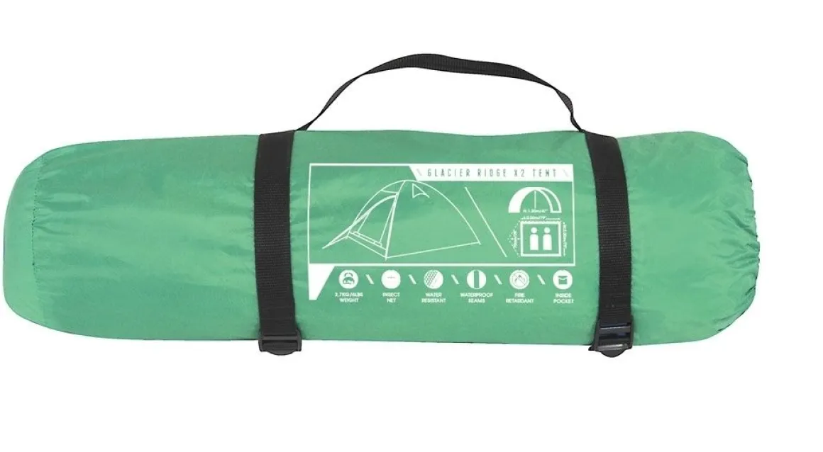 Tenda per 2 persone 200x200: tenda da campeggio Glacier