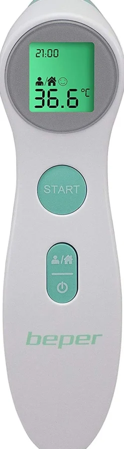 TERMOMETRO MULTIFUNZIONE AD INFRAROSSI 4.1X4.4X15.3CM BIANCO/VERDE