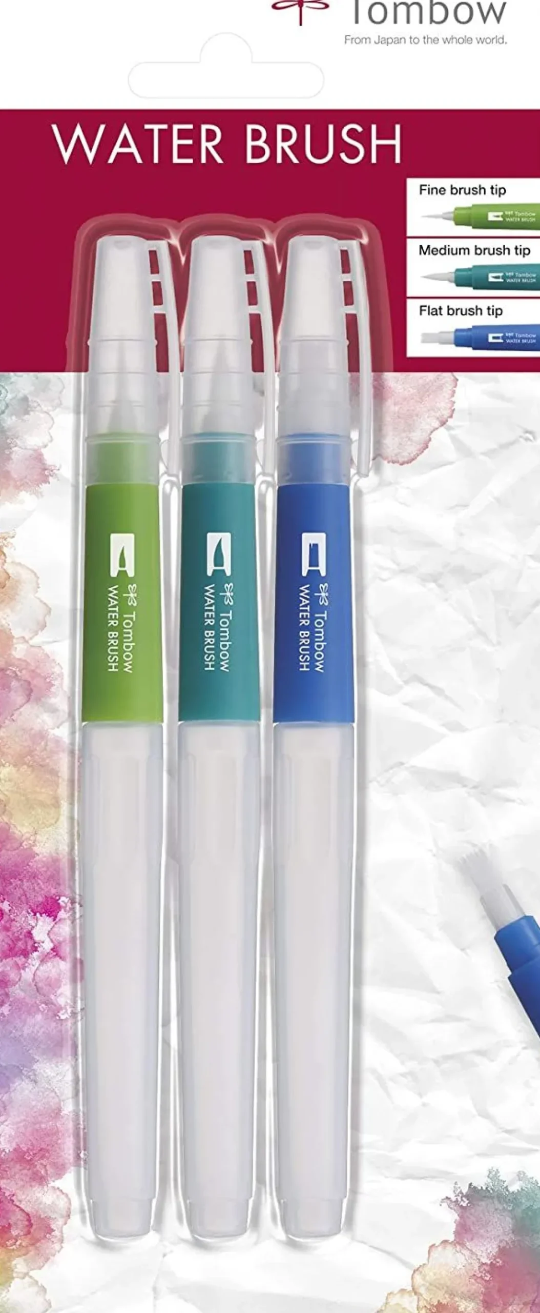 TOMBOW - CONFEZIONE 3 PENNARELLI WATER BRUSH ASSORTITI: vendita online TOMBOW - CONFEZIONE 3 PENNARELLI WATER BRUSH ASSORTITI in offerta