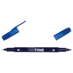 TOMBOW - PENNARELLO MARKER TWIN TONE BLU MARINO: vendita online TOMBOW - PENNARELLO MARKER TWIN TONE BLU MARINO in offerta