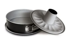 TORTIERA APRIBILE 2 FONDI LINEA SILVER ELEGANCE IN ACCIAIO 26X7.7CM
