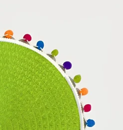 TOVAGLIETTA ROTONDA IN POLIESTERE DIAM. CM 38 VERDE : vendita online TOVAGLIETTA ROTONDA IN POLIESTERE DIAM. CM 38 VERDE in offerta