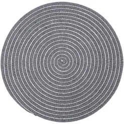 TOVAGLIETTA ROTONDA SHINY DIAM. CM 35 GRIGIO : vendita online TOVAGLIETTA ROTONDA SHINY DIAM. CM 35 GRIGIO in offerta