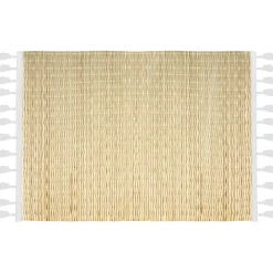 TOVAGLIETTA IN BAMBOO CM 45X30 NATURALE E BIANCA: vendita online TOVAGLIETTA IN BAMBOO CM 45X30 NATURALE E BIANCA in offerta