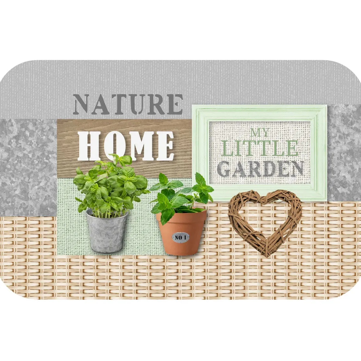 TOVAGLIETTA IN POLIPROPILENE 28.5X44 CM NATURE HOME MY LITTLE GARDEN 2 : vendita online TOVAGLIETTA IN POLIPROPILENE 28.5X44 CM NATURE HOME MY LITTLE GARDEN 2 in offerta
