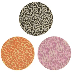 TOVAGLIETTA ROTONDA LEOPARDATA DIAM. CM 38 ASSORTITO: vendita online TOVAGLIETTA ROTONDA LEOPARDATA DIAM. CM 38 ASSORTITO in offerta