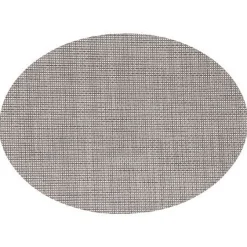 TOVAGLIETTA ROTONDA MAOLI IN PVC E POLIESTERE 48X35 CM GRIGIO CHIARO: vendita online TOVAGLIETTA ROTONDA MAOLI IN PVC E POLIESTERE 48X35 CM GRIGIO CHIARO in offerta
