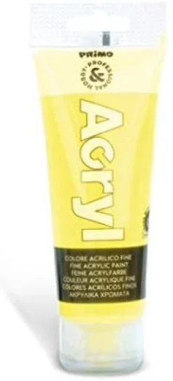 Tubo acrilico colore giallo 75 ml