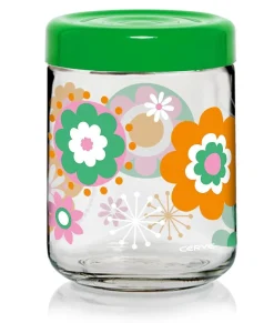 VASO 800 IN VETRO CON TAPPO IN PLASTICA DEC.VOGUE CA