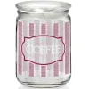 VASO 800 IN VETRO TRASPARENTE DEC. CANVAS ROSSO COFFEE CA