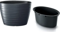 Vaso maze nero 60cm: fioriera a prezzi bassi