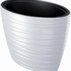 Vaso per piante e fiori per interno ed esterno: modello maze bianco 60cm