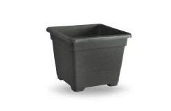 Vaso quadrato per piante e fiori: vaso 45 cm antracite