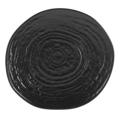 VASSOIO DI PRESENTAZIONE IN PORCELLANA WALL DIAM.28CM NERO