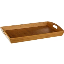 VASSOIO IN MDF E BAMBU' 44.5X29 H 5.5CM