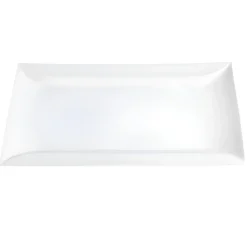 VASSOIO IN PORCELLANA LINEA CARLOTTA/RAMADA 28.5X17CM BIANCO