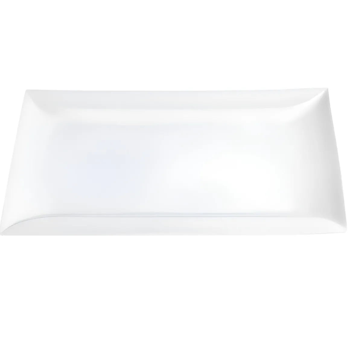VASSOIO IN PORCELLANA LINEA CARLOTTA/RAMADA 28.5X17CM BIANCO