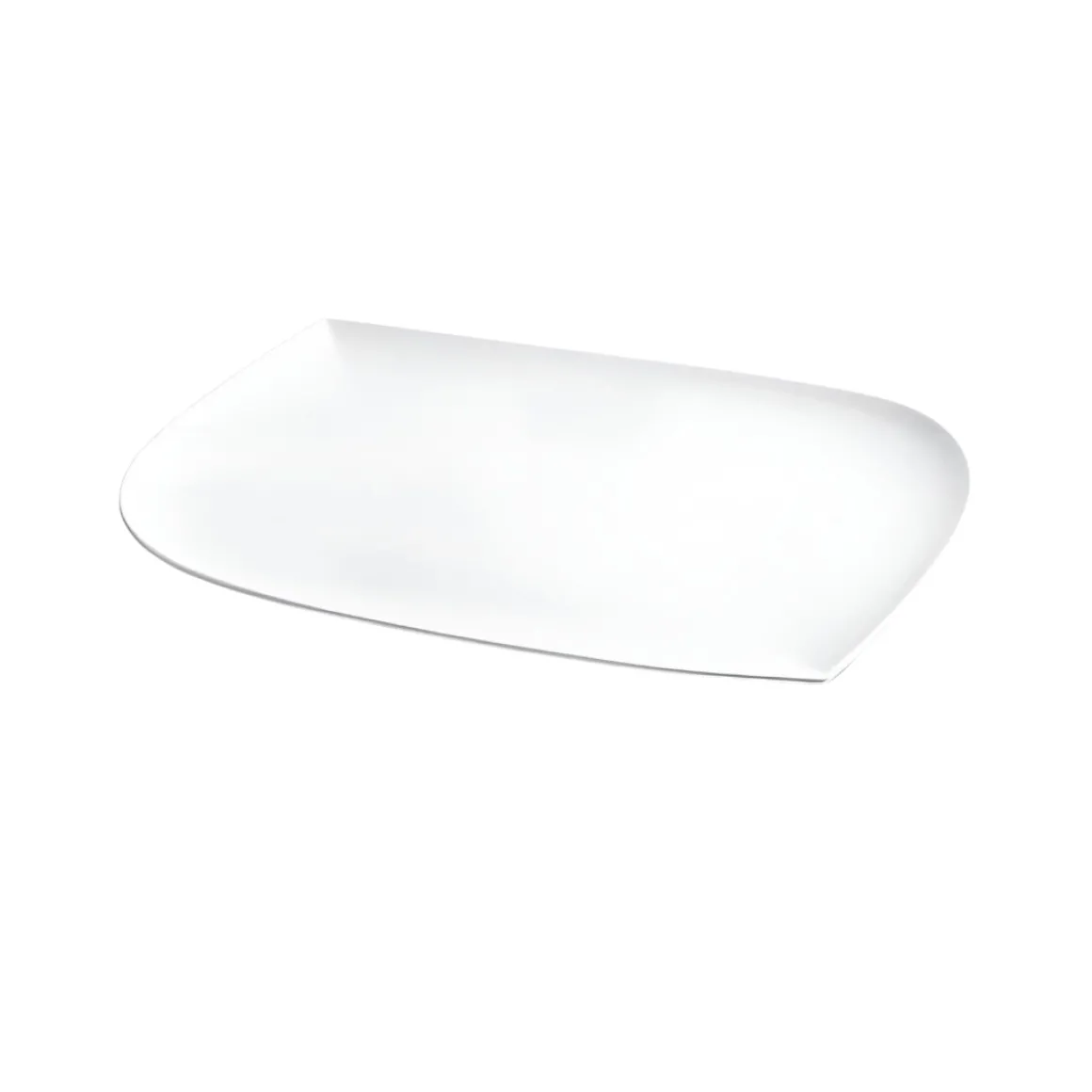 VASSOIO IN PORCELLANA LINEA CARLOTTA/RAMADA 40X23CM BIANCO