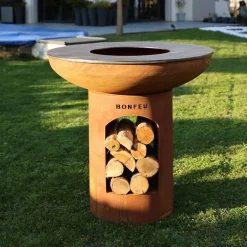 Vendita online di BONFEU - BRACIERE BONBIZA XL APERTO 102X98 CM CORTEN